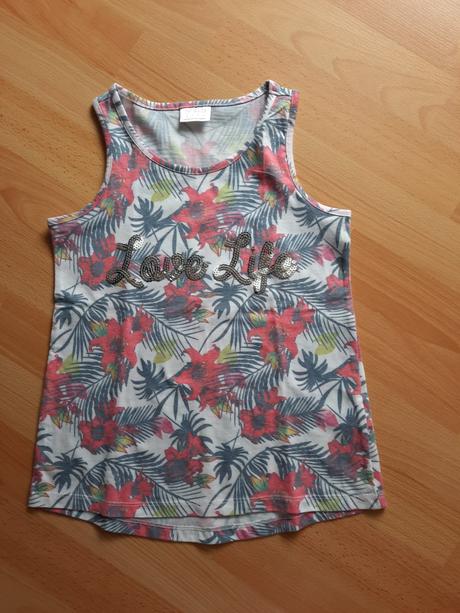 Dievčenské tielko s flitrami, f&f,128