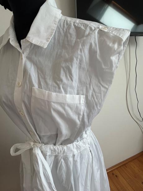 Košeľové šaty s viazaním, zara,l