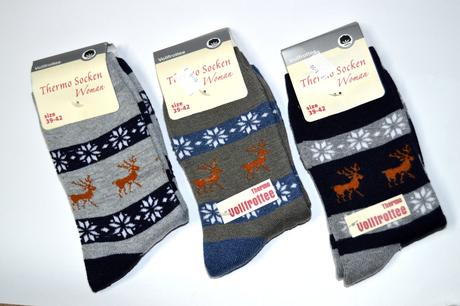 Termo ponožky vianočné so sobíkmi, 36 / 38 / 40 / 42