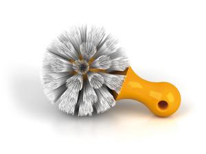 Momma okrúhla kefa na čistenie momma fliaš a pohár,