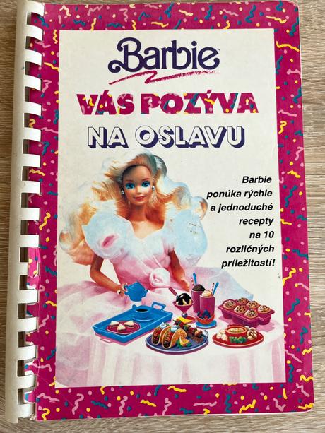 Retro knižka barbie,