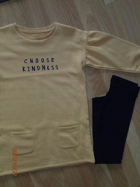 Horčicová tunika +legíny ff, f&f,128