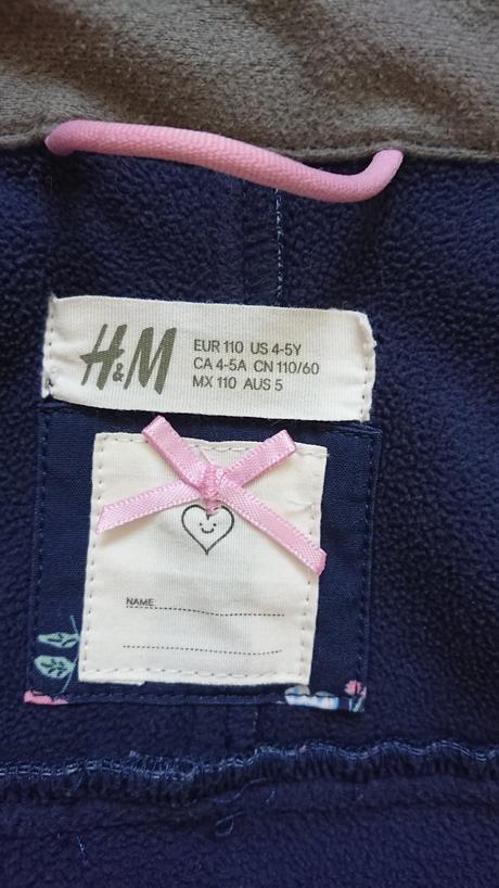 Softshellová bunda, h&m,110