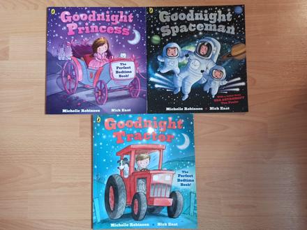 Michelle robinson goodnight princess/tractor/space,