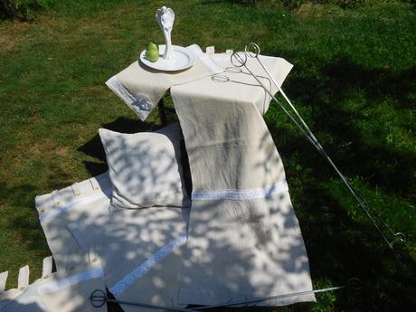 Závesy z tkaného plátna,