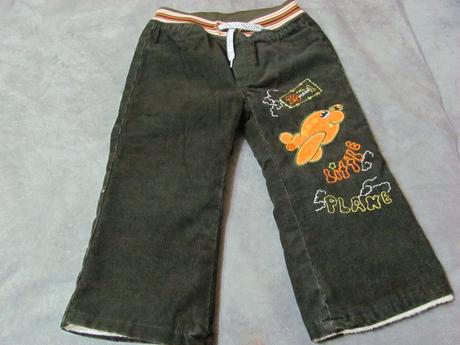 Teplé menčestrové nohavice, 92