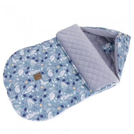 Zimný fusak lux, velvet, 48 x 90 cm les, šedá/zele, 