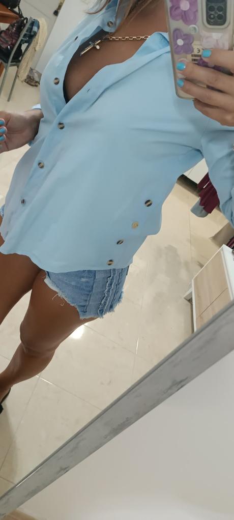 Baby blue košela, s