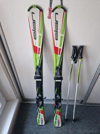 Lyže elan 130 cm + paličky, elan,130-139 cm