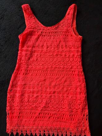 Ružové šaty neon., h&m,36
