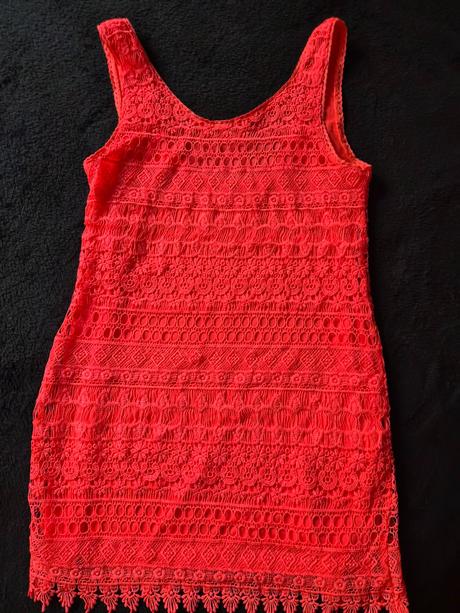 Ružové šaty neon., h&m,36