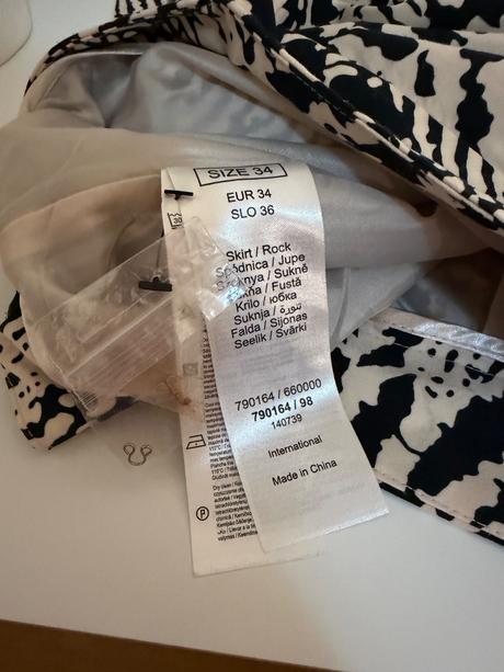 Elegantná orsay sukňa - zebra print, orsay,xs