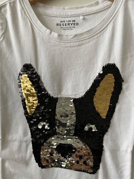 Tričko s premienacimi flitrami, reserved,128