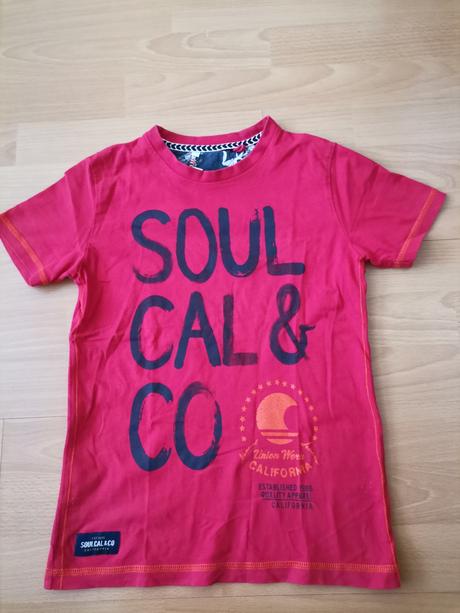 Chlapčenské tričko červené na 9-10r., 140