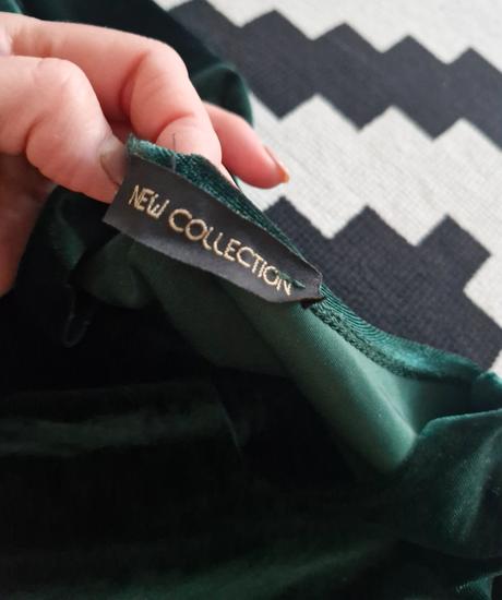 Nadherne smaragdove zamatove saty,top stav v.s/m, new balance,s