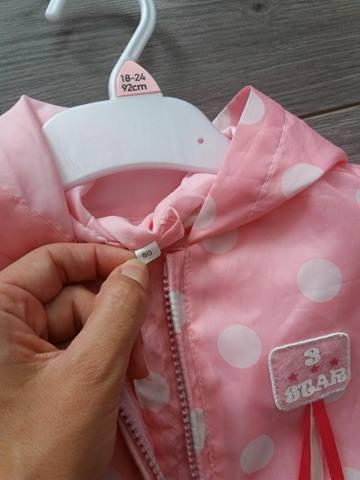 Tenká bodkovaná bunda, 80