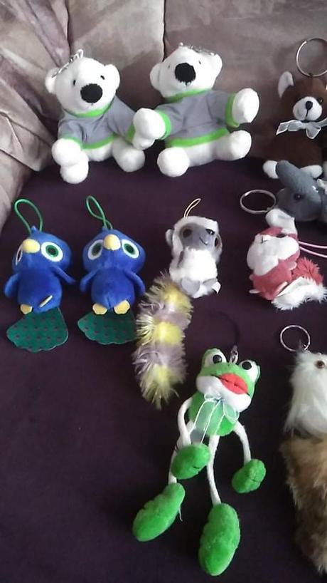 Malé plyšáky, kľúčenky, 
