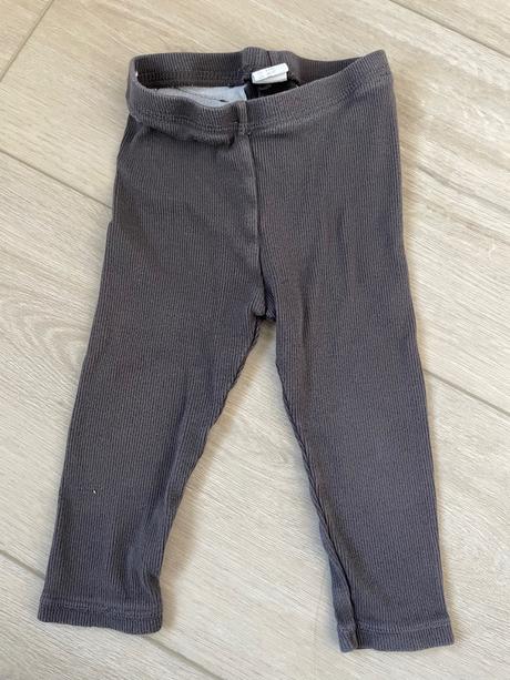 Rebrované legíny s mašľou h&m, h&m,80