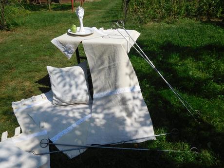 Závesy z tkaného plátna,