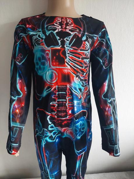 Hráčska kostra svietiaci kostým veľ.110-116,
