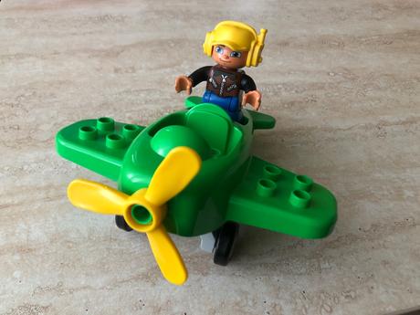 Lego duplo lietadlo a pilot, top stav, 