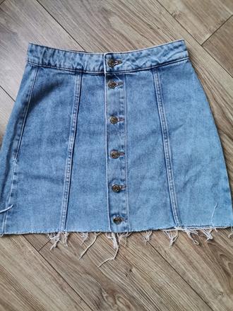 Riflová sukňa zn. cropp, 36