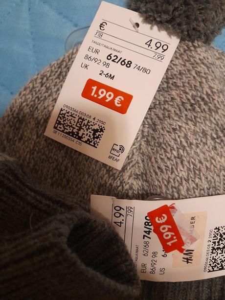 Čiapky a rukavice pre dvojičky, 68