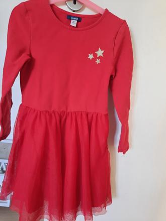 Cervene vianocne saticky s bohatou suknickou, 128