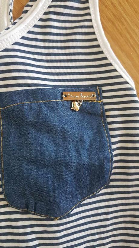 Bielo modré šaty / tunika v. s, s