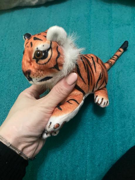 Plysovy tiger hnedý so zvukmi, 