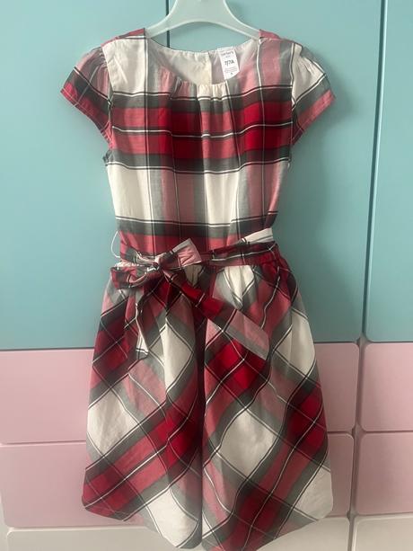 Carter s kárované šaty 122, carter's,122