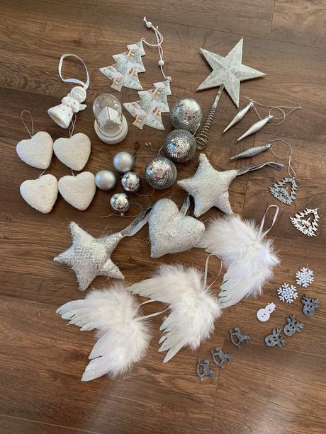 Vianočný set veľký- strieborný, 