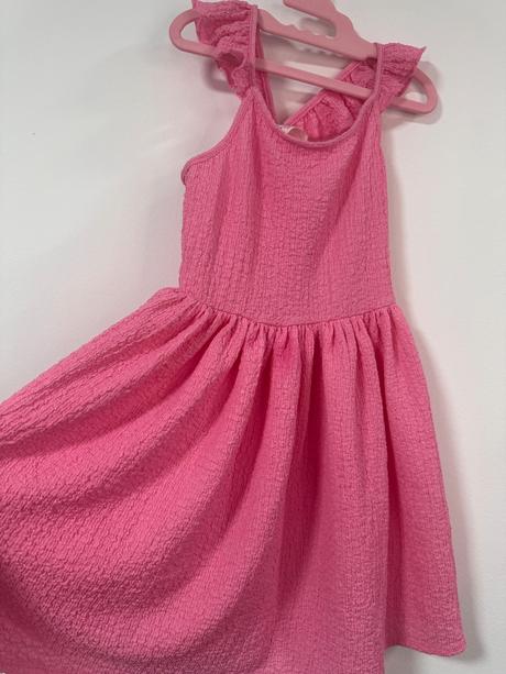 Hm ružové letné šaty 110-116, h&m,110