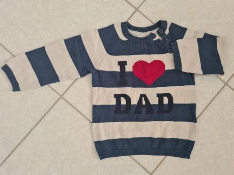 Tenký svetrík i love dad, h&m,92