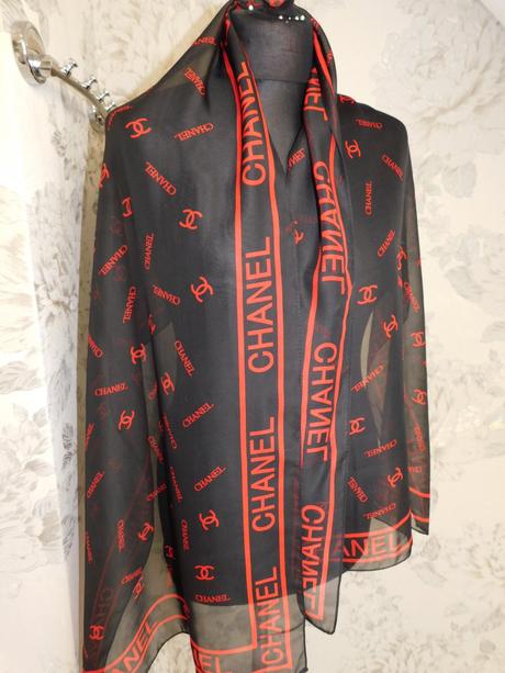 Pekne šaly set čierny+bežovy, l