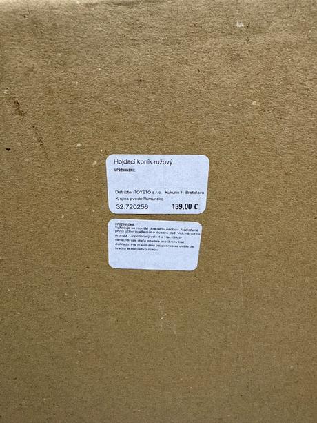 Moulin roty krasny drevený hojdaci ruzovy konik, 