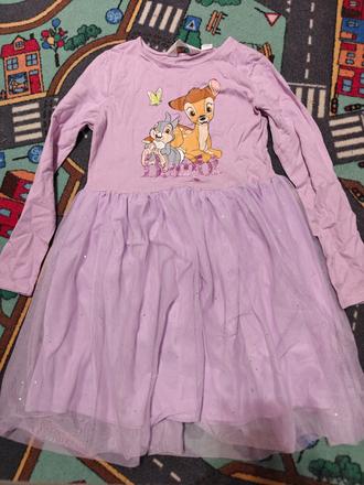 Šaty s bambi, h&m,140