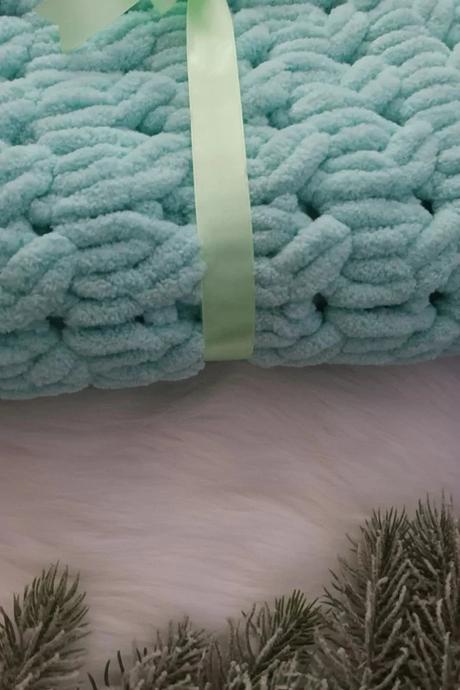 Mäkučká puffy detská deka do kočíka zelená, 