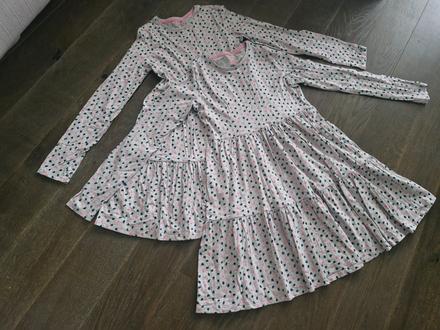 Krasne bavlnene bodkovane saty,superpohodlne 11-14, f&f,164