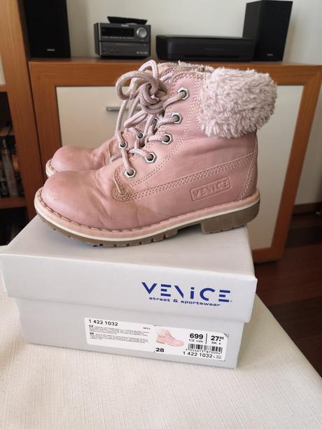 Zimné topánky ccc venice - ružové v.28, 28