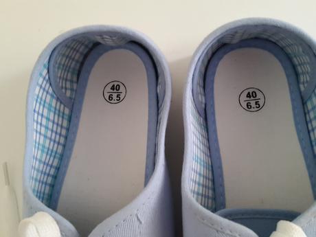 Nenosené plátené tenisky 40, 41