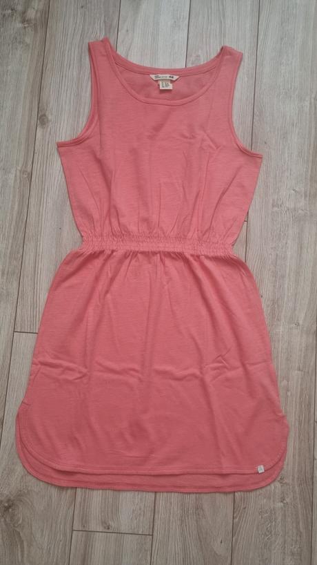 Lososové šaty, h&m,146