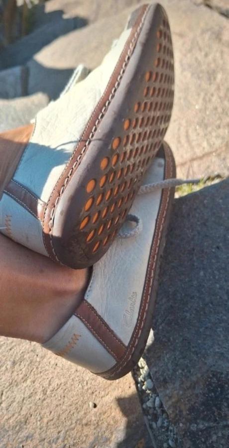 Barefoot celokozene tenisky clarks 41/42, clarks,41