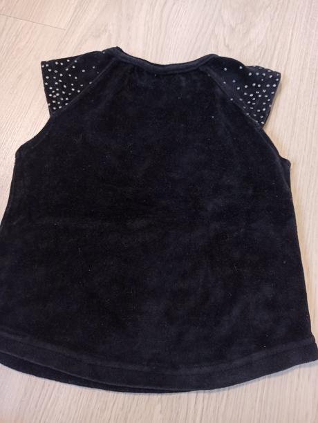 Barbie čierne tričko semišové, barbie,98