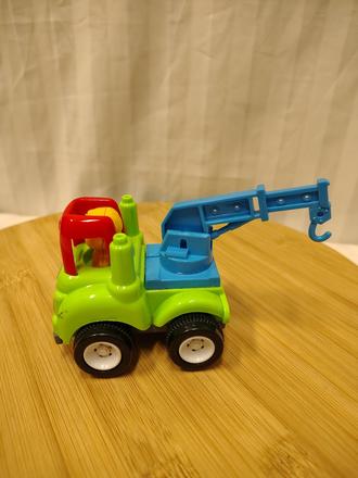 Plastové autíčko žeriav pre najmenších, 8,5 cm,