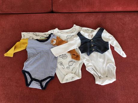 Bodyčka s dlhym rukávom, h&m,68