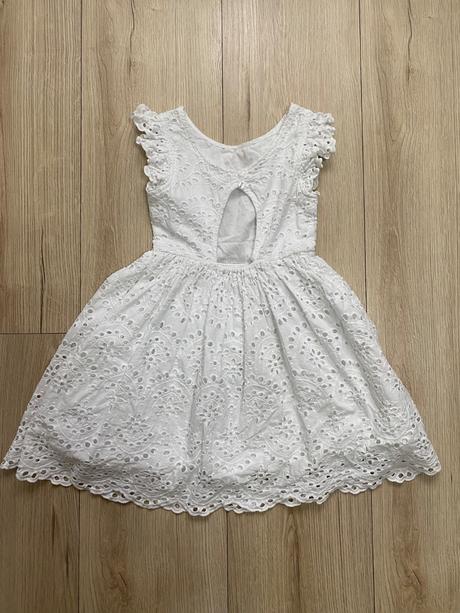 Letne biele saty s madeirou zn. gemo, 140