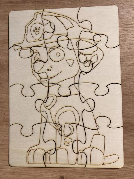 Drevené detské puzzle, 