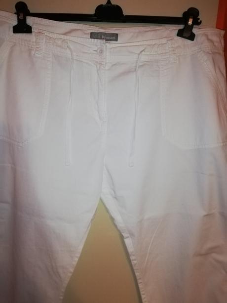 Biele nohavice 46-48, 46