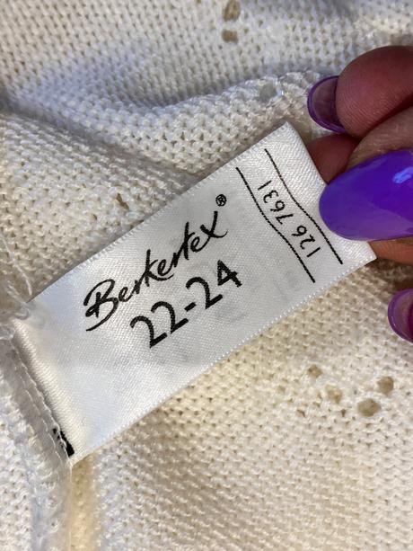 Dámsky sveter krátky rukáv berkertex (22-24), l